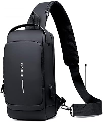 Bolsa Transversal Anti-Furto com Carregamento USB