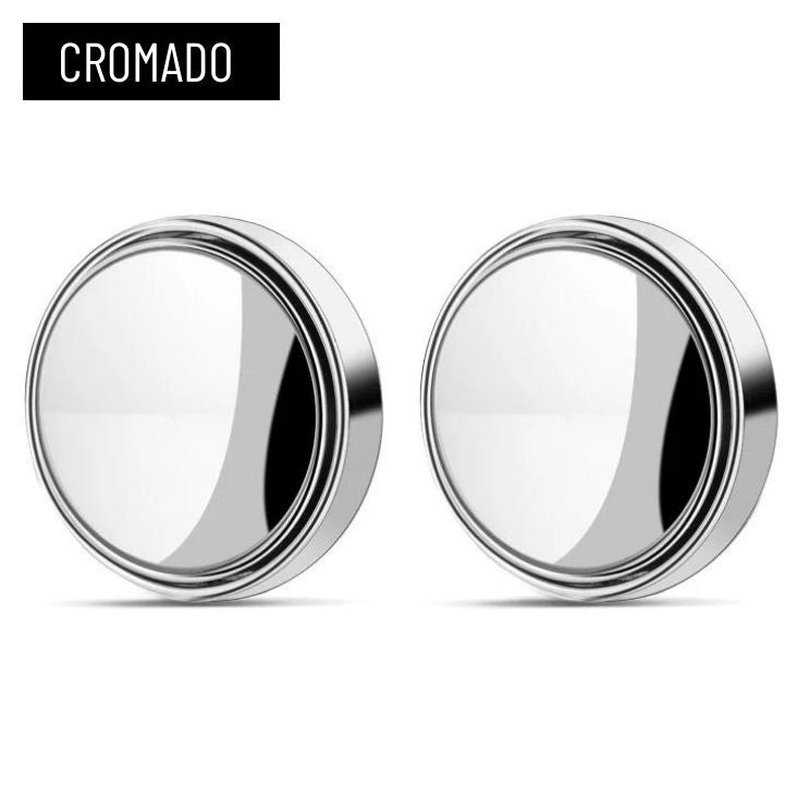 Espelho Auxiliar de Ponto Cego Ajustável Para Carro 360 Graus - 2 Peças