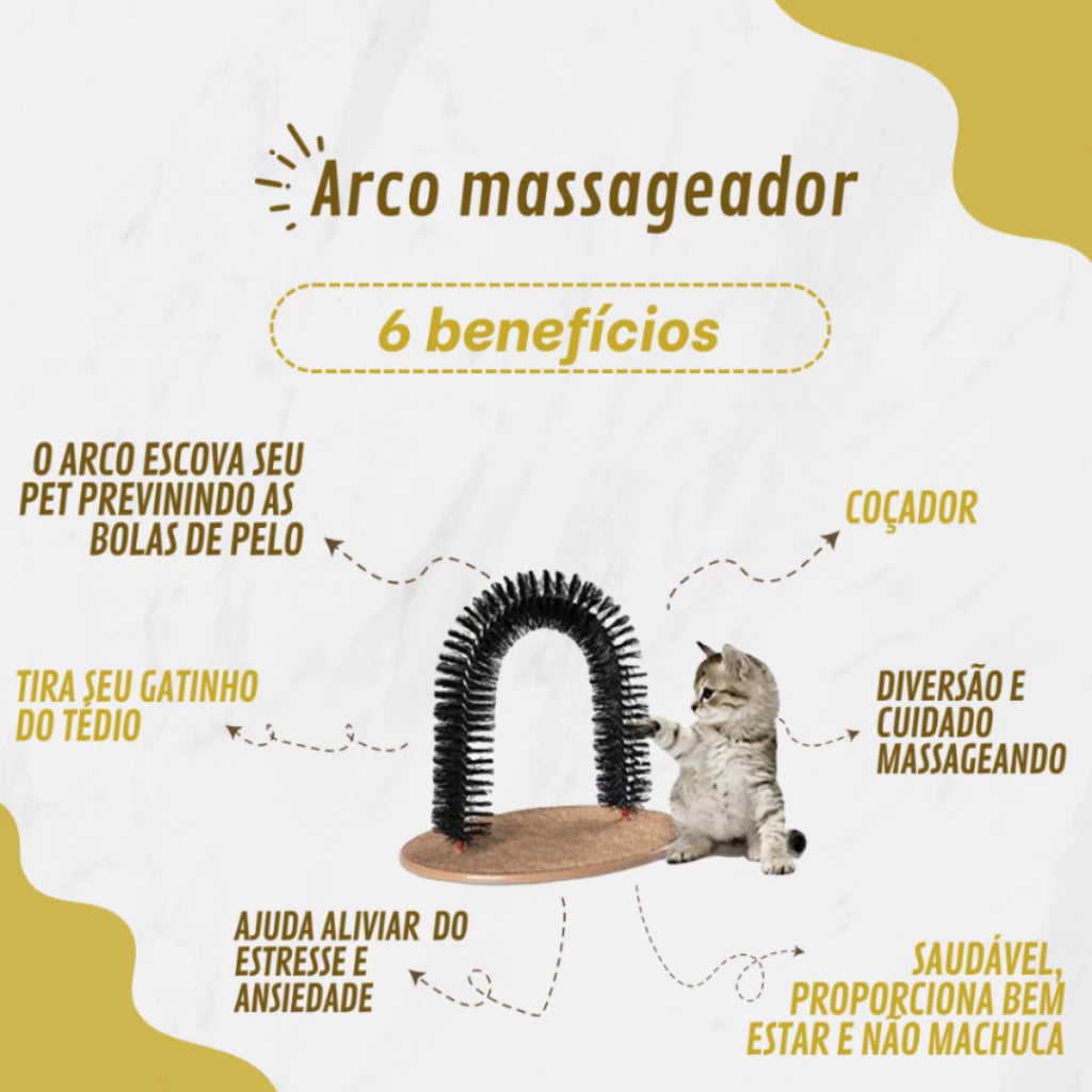 Massageador Interativo Gatos Antiestresse